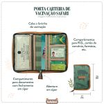 Porta Carteira de Vacinação de bebê Safari Verde - Masterbag