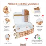 Mala Maternidade com rodinhas Cogumelos - Masterbag
