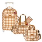 Mala com rodinhas + Bolsa Everyday + Frasqueira Térmica Emy Cogumelos - Masterbag