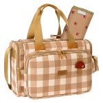 Mala com rodinhas + Bolsa Anne + Frasqueira Térmica Emy + Porta Carteira de Vacinação Cogumelos - Masterbag
