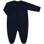 Pack 2 Macacões longos com zíper para bebê em algodão Mescla/Marinho- Coquelicot