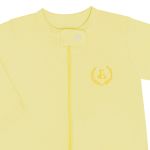 Pack 2 Macacões longos com zíper para bebê em algodão Amarelo/Marfim - Coquelicot