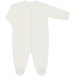 Pack 2 Macacões longos com zíper para bebê em algodão Amarelo/Marfim - Coquelicot