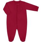 Pack 2 Macacões longos com zíper para bebê em algodão Vermelho/Rosa - Coquelicot
