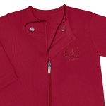 Pack 2 Macacões longos com zíper para bebê em algodão Vermelho/Rosa - Coquelicot