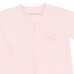 Pack 2 Macacões longos com zíper para bebê em algodão Vermelho/Rosa - Coquelicot
