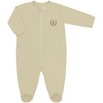Pack 2 Macacões longos com zíper para bebê em algodão egípcio Teddy - Coquelicot