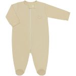 Pack 2 Macacões longos com zíper para bebê em algodão egípcio Petit Poá - Coquelicot