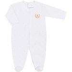 Pack 2 Macacões longos com zíper para bebê em algodão egípcio Petit Poá - Coquelicot