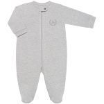 Pack 2 Macacões longos com zíper para bebê em algodão egípcio Estrelinha Mescla/Branco - Coquelicot