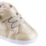 Tênis para bebê Cano Alto Dourado - Keto Baby