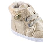 Tênis para bebê Cano Alto Dourado - Keto Baby