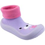 Meia c/ Sola Gatinha Lilás - Keto Baby