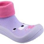 Meia c/ Sola Gatinha Lilás - Keto Baby