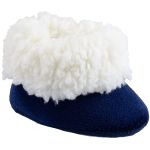 Pantufa para bebê em plush Marinho - Keto Baby