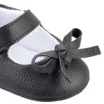 Sapatilha para bebê Lacinho Preto - Keto Baby
