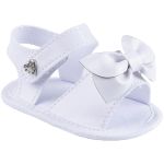 Sandália para bebê em verniz Lacinho Branco - Keto Baby