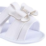 Sandália para bebê Lacinho Borboleta Branca - Keto Baby