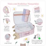 Mala Maternidade com rodinhas Margaridas - Masterbag