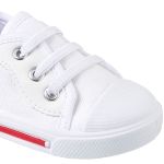 Tênis para bebê com elástico New Star Branco e Vermelho - Keto Baby