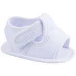 Sandália para bebê em malha Branco - Keto Baby