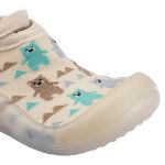 Meia c/ Sola Ursinhos Bege - Keto Baby