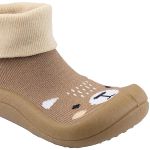 Meia c/ Sola para bebê Urso Caramelo - Keto Baby