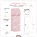 Capa protetora para carrinho de bebê Margaridas - Masterbag