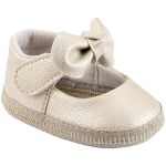 Sapatilha para bebê Lacinho Dourado - Keto Baby
