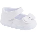 Sapatilha para bebê Laço Duplo Branco - Keto Baby