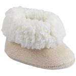 Pantufa para bebê em plush Bege - Keto Baby