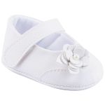 Sapatilha para bebê Flor Branca - Keto Baby