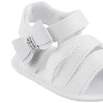 Sandália para bebê Lacinho Strass Branco - Keto Baby