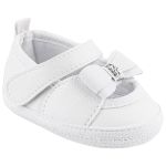 Sapatilha para bebê Lacinho Strass Branco - Keto Baby