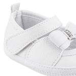 Sapatilha para bebê Lacinho Strass Branco - Keto Baby