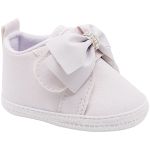 Tênis para bebê Cano Alto Laço Branco - Keto Baby
