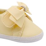 Tênis para bebê Cano Alto Laço Amarelo - Keto Baby