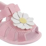 Sandália para bebê Margarida Rosa - Keto Baby