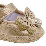 Sapatilha para bebê Borboleta Dourada - Keto Baby