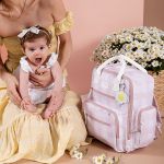 Mala com rodinhas + Mochila Urban Margaridas - Masterbag