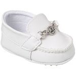 Mocassim para bebê Fivela Branco - Keto Baby