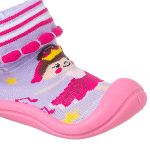 Meia c/ Sola para bebê Bailarina Rosa - Keto Baby