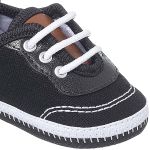 Tênis para bebê Bordado Preto - Keto Baby