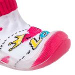 Meia c/ Sola Love Pink - Keto Baby
