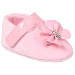 Sapatilha para bebê em Laço Rosa - Keto Baby