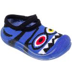 Meia c/ Sola  Monstrinho Azul - Keto Baby