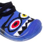 Meia c/ Sola  Monstrinho Azul - Keto Baby