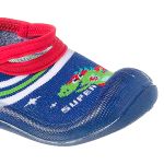 Meia c/ Sola para bebê Super Dino Marinho - Keto Baby