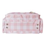 Mala com rodinhas + Bolsa Anne + Frasqueira Emy + Porta Carteira de Vacinação Margaridas - Masterbag