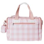 Mala com rodinhas + Bolsa Anne + Frasqueira Emy + Porta Carteira de Vacinação Margaridas - Masterbag
